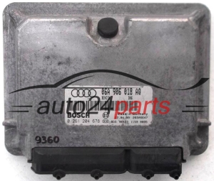 KOMPUTER STEROWNIK SILNIKA AUDI A3 1.8T 1.8 TURBO AGU 06A906018AQ, 06A 906 018 AQ, BOSCH 0261204678, 0 261 204 678 - 