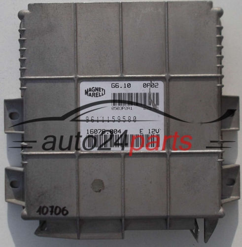 ECU ENGINE CONTROLLER CITROEN BX ZX 1.6 MAGNETI MARELLI G6.10 0P02, G6100P02, 9611159580, 16076.004, 16076004