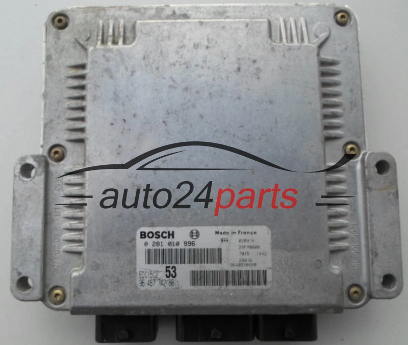 Μονάδα Ελέγχου Κινητήρα CITROEN 2.0 HDI BOSCH 0 281 010 996, 96 467 742 80
