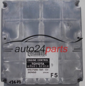 ECU ENGINE CONTROLLER TOYOTA COROLLA DENSO MB275000-7364, MB2750007364, 89661-0F050, 896610F050 