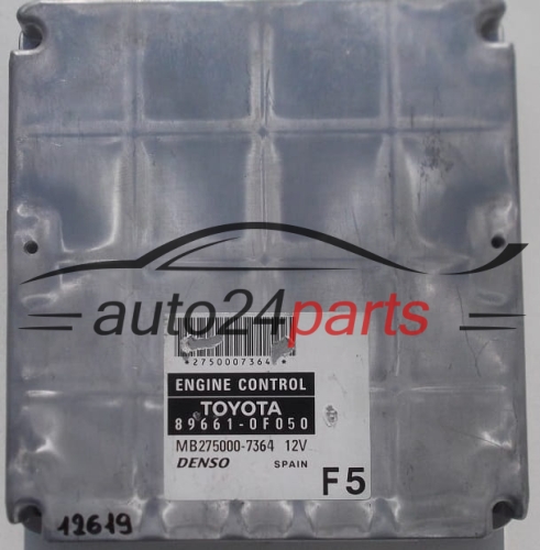 ECU ENGINE CONTROLLER TOYOTA COROLLA DENSO MB275000-7364,  89661-0F050