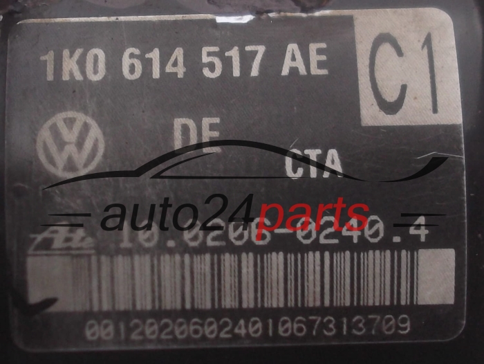 BOMBA HIDRAULICA Y CENTRALITA ABS AUDI VOLKSWAGEN SEAT 1K0 614 517 AE,  ATE 10.0206-0240.4 
