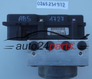 ABS POMPA I STEROWNIK FIAT 500 BOSCH 0 265 231 972,  51801319, 0 265 800 648