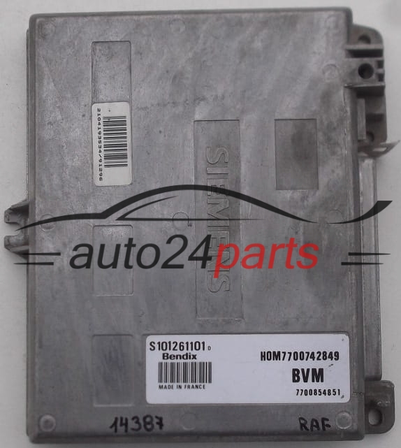 ΜΟΝΑΔΑ ΕΛΕΓΧΟΥ ΚΙΝΗΤΗΡΑ RENAULT MEGANE SIEMENS S101261101D, 7700742849, 7700854851