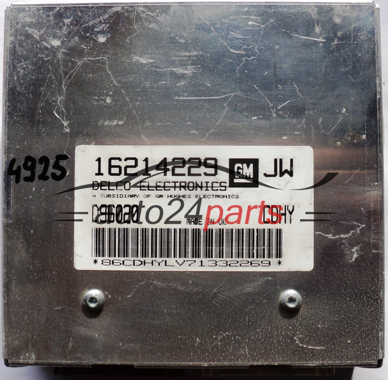 CENTRALINA MOTORE OPEL ASTRA DELCO 16214229 JW, 16214229JW, D96020 CDHY