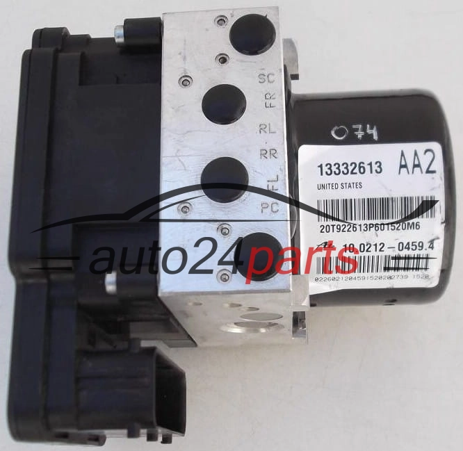 Aντλία ABS OPEL ASTRA J GM 13332613 AA2, ATE 10.0212-0459.4, 10021204594, 10.0961-4507.3, 10096145073, 10.0619-3373.1, 10061933731, 28.5610-9706.3, 28561097063 