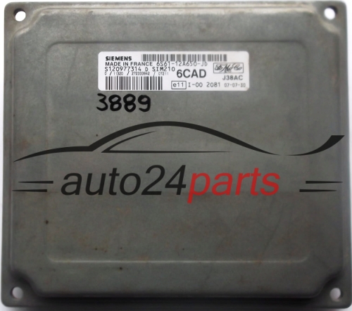 ECU ENGINE CONTROLLER FORD FIESTA 1.3 SIEMENS SIM210 6CAD S120977314 D 6S61-12A650-JD, 6S6112A650JD