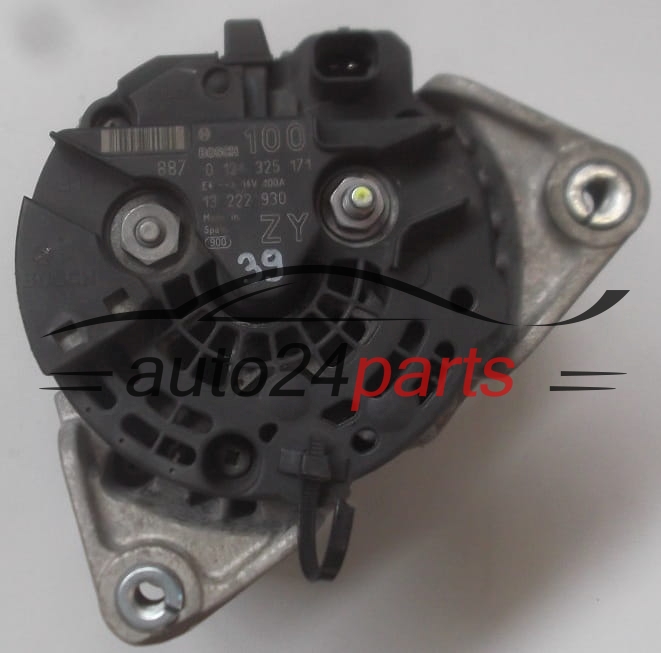Alternador  OPEL ASTRA CORSA COMBO MERIVA 1.4 BOSCH 0 124 325 171, 13 222 930 ZY