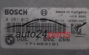 ECU CENTRALITA DE MOTOR BMW E60/E61 530 3.0 DIESEL BOSCH 0281012190, 0 281 012 190, DDE 7802266, DDE7802266, 7 802 266, 1039S14027