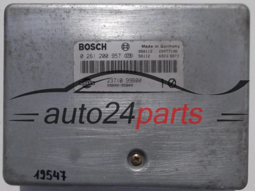 KOMPUTER STEROWNIK SILNIKA NISSAN MICRA 1.0, BOSCH 0 261 200 957, BOSCH 0261200957, 23710 99B00, 2371099B00