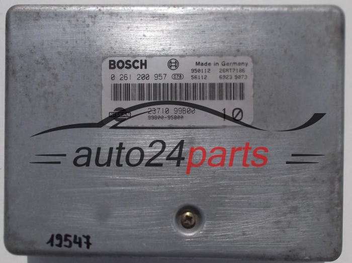 KOMPUTER STEROWNIK SILNIKA NISSAN MICRA 1.0, BOSCH 0 261 200 957, BOSCH 0261200957, 23710 99B00, 2371099B00
