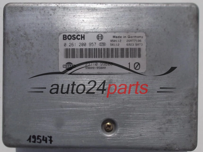 KOMPUTER STEROWNIK SILNIKA NISSAN MICRA 1.0, BOSCH 0 261 200 957, BOSCH 0261200957, 23710 99B00, 2371099B00