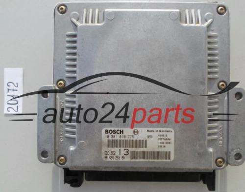 KOMPUTER STEROWNIK SILNIKA PEUGEOT 406 2.0 HDI BOSCH 0 281 010 775,  96 435 253 80