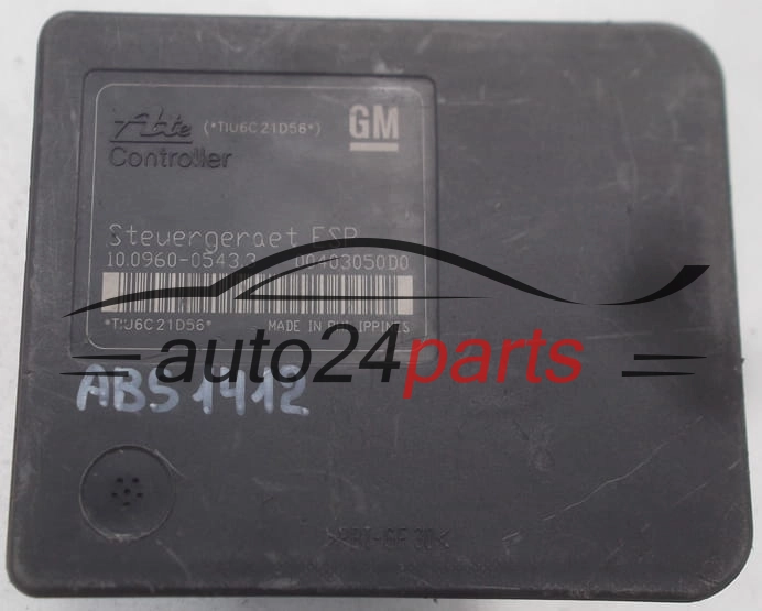 ABS CENTRALINA POMPA OPEL ASTRA H ZAFIRA B 13 213 608 AJ, 13213608, ATE 10.0206-0208.4, 10020602084, 10.0960-0543.3, 10096005433