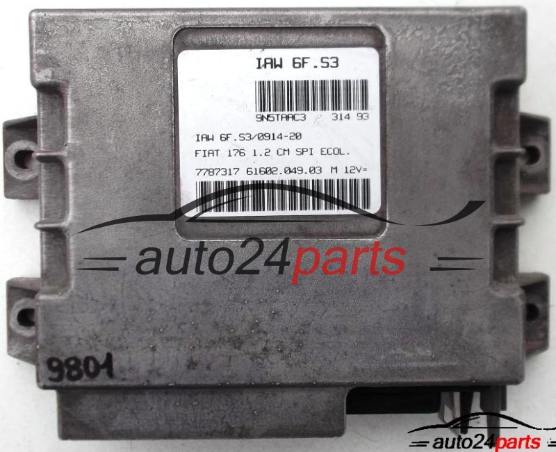 calculateur moteur pourfiat 176 punto 1.2 12v