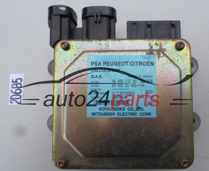 Centralina coluna de direcção CITROEN C3 CALCULATEUR PSA 9648507280, 96 485 072 80, Q1T19072MEKD, G025481A