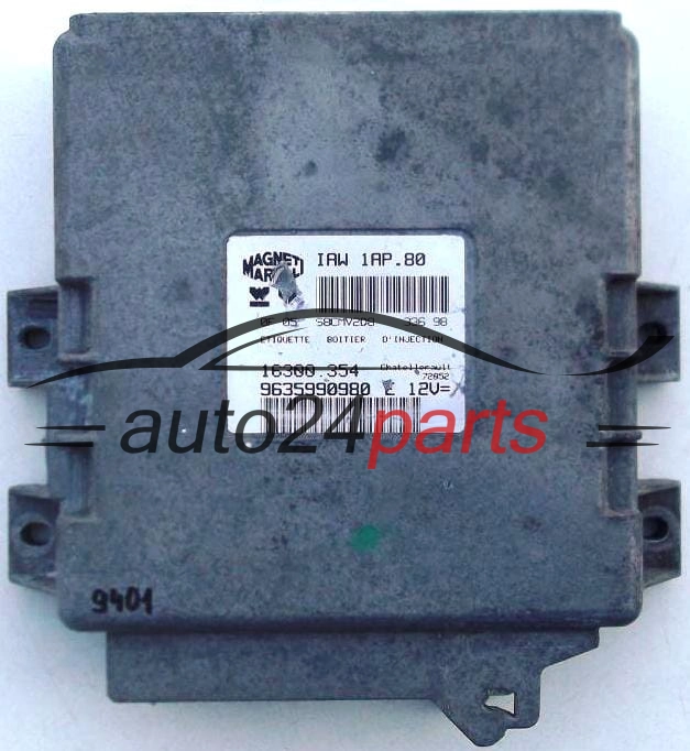 Μονάδα Ελέγχου Κινητήρα PEUGEOT 206 1.1 MAGNETI MARELLI IAW 1AP.80, 16300.354, 16300354, 9635990980 E