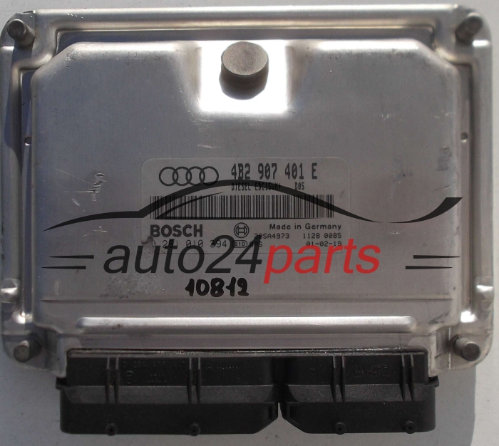 KOMPUTER STEROWNIK SILNIKA AUDI A6 2.5 TDI 4B2907401E, 4B2 907 401 E, BOSCH 0 281 010 394, 0281010394, DIESEL EDC15UM+ D02