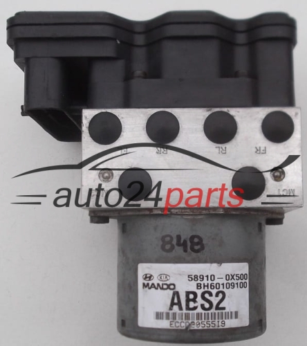 POMPE HYDRAULIQUE ET CALCULATEUR dABS HYUNDAI i10 KIA 58910-0X500, 589100X500, MANDO BH60109100, 5WY7825A