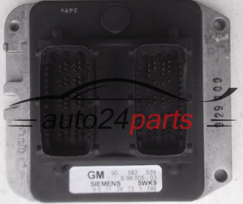 Μονάδα Ελέγχου Κινητήρα OPEL ASTRA ZAFIRA 1.8 X18XE1 SIEMENS 5WK9 1 190, 5WK91190, GM 90 582 539, 90582539