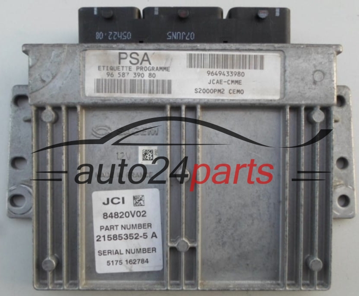 Μονάδα Ελέγχου Κινητήρα  CITROEN 1.4 Sagem 21585352-5 A, PSA 96 587 390 80