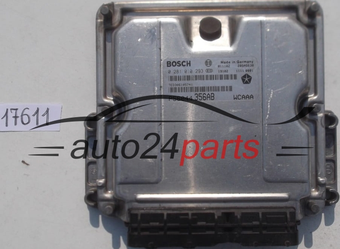 KOMPUTER STEROWNIK SILNIKA JEEP GRAND CHEROKEE 2.7 CRD BOSCH 0 281 010 293, 0281010293, P56044356AB