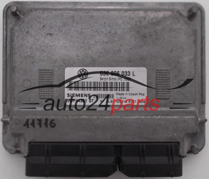 ECU CENTRALITA DE MOTOR  VOLKSWAGEN POLO 1.2 AZQ SIEMENS 5WP44301 07,  03E 906 033 L