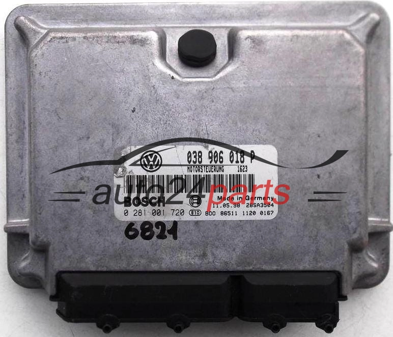 KOMPUTER STEROWNIK SILNIKA VW VOLKSWAGEN PASSAT 1.9 TDI AFN 038906018P, 038 906 018 P, BOSCH 0 281 001 720, 0281001720, DIESEL 1623, 28SA3504