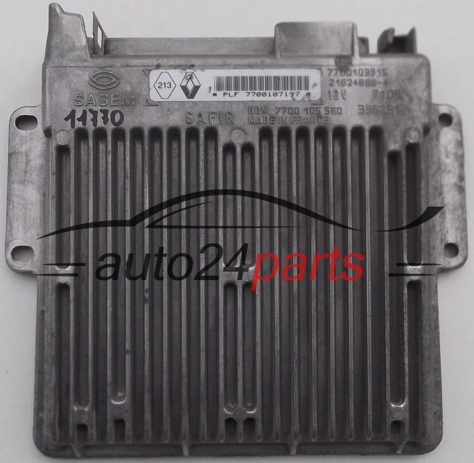 Calculateur Moteur RENAULT TWINGO 1.2 Sagem 21624886-1, 7700107197, 7700103915, HOM 7700105560