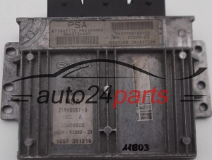 KOMPUTER STEROWNIK SILNIKA PEUGEOT 206 1.4 SAGEM 21646087-4 9643134680 9637706180-05 HOM; S2000-23 50409S05, 216460874  - 4889 IMMO,   11803