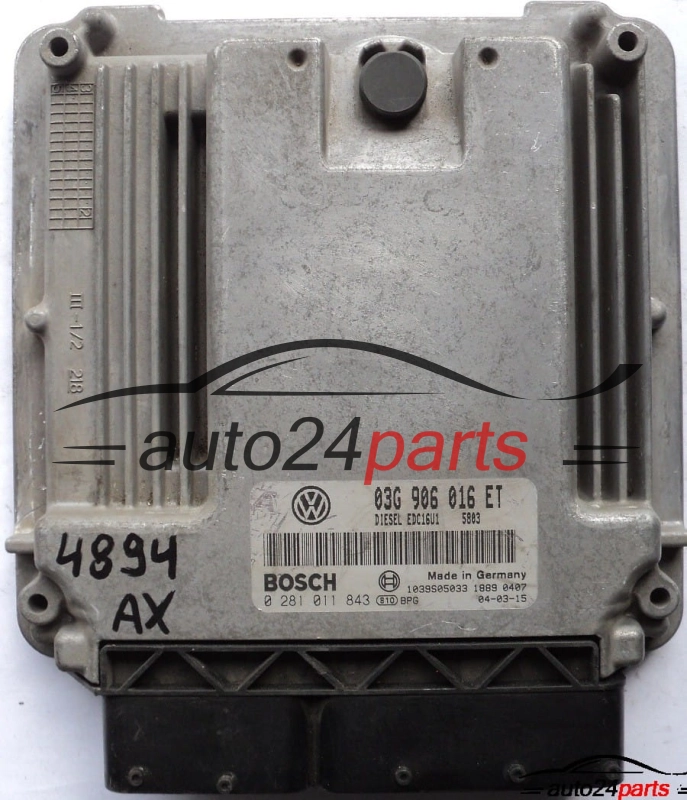 ΜΟΝΑΔΑ ΕΛΕΓΧΟΥ ΚΙΝΗΤΗΡΑ VW VOLKSWAGEN GOLF 2.0 TDI 03G906016ET