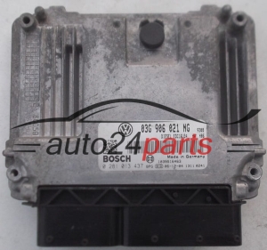 CENTRALINA DO MOTORE VOLKSWAGEN PASSAT 1.9 TDI BOSCH 0 281 013 437, 0281013437, 03G 906 021 NG, 03G906021NG, EDC16U34  