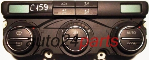 HEATING AND AIR CONDITIONING CONTROL PANEL SWITCH CLIMATRONIC VW PASSAT HELLA 5HB00873150, 5HB008731-50, 5HB 008 731-50, 3C0907044N, 3C0 907 044 N 