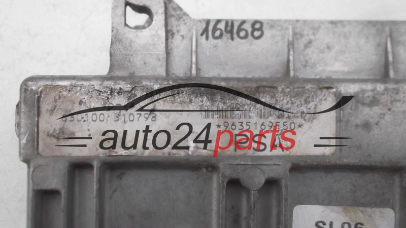 MOTORSTEUERGERÄT ECU STEUERGERÄT CITROEN PEUGEOT 1.4 SAGEM 21653716-2, 216537162, 9635169580