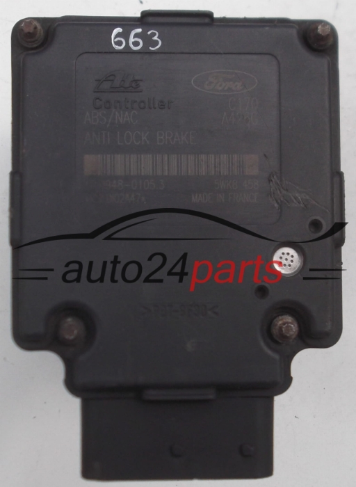 ABS PUMP FORD FOCUS BERLINA 98AG-2M110-CA, 98AG2M110CA, ATE 10.0204-0158.4, 10.0948-0105.3, 10094801053, 5WK8 458, 5WK8458