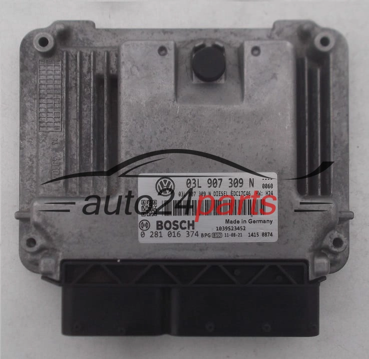 VOLKSWAGEN PASSAT CC 2.0 TDI, BOSCH 0 281 016 374, BOSCH 0281016374, 03L 907 309 N, 03L907309N