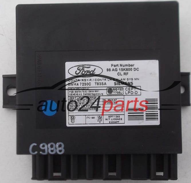 SIEMENS 5WK4 7230 C, 5WK47230C
98AG15K600DC
