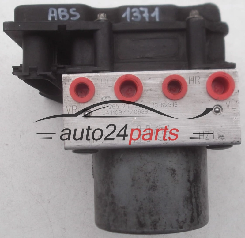 ABS HYDRAULIK-AGGREGAT MIT STEUERGERAET OPEL CORSA C COMBO MERIVA BOSCH 0 265 231 583, 0265231583, 13182319 HG, 13182319HG, 0 265 800 443, 0265800443 
