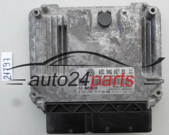 CENTRALINA DO MOTORE VW VOLKSWAGEN SKODA 1.4 TSI CAVD BOSCH 0 261 S07 018, 0261S07018, 03C 906 027 BD, 03C906027BD, MED17.5.5