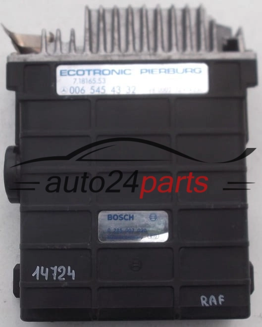 BOSCH 0 285 007 020, 0285007020, 006 545 43 32, 0065454332, PIERBURG 7.18165.53, 71816553