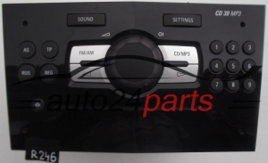 RADIO CD MP3 OPEL CORSA   497 316 088 / 497316088 / 13 357 129 RJ / 13357129RJ / CD30 - R246