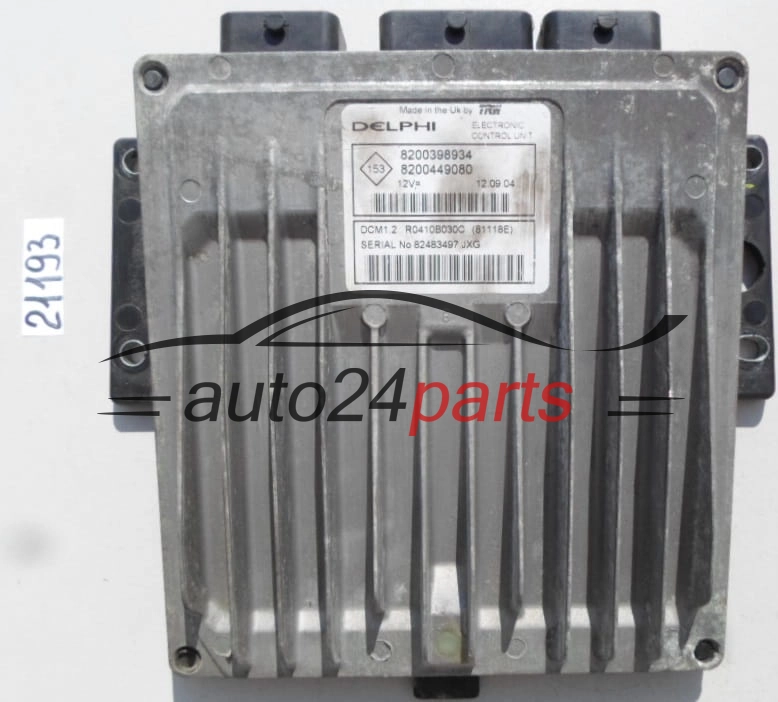 RENAULT MODUS 1.5 DCI 8200398934 8200449080 DELPHI DCM1.2 R0410B030C