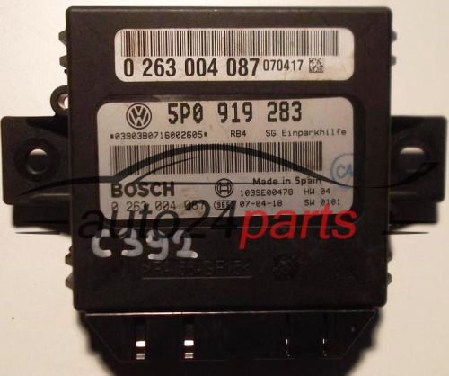 CENTRALKA MODUL STEROWNIK PARKOWANIA EINPARKHILFE PDC VOLKSWAGEN SEAT BOSCH 0263004087, 0 263 004 087, 5P0919283, 5P0 919 283 -  C393