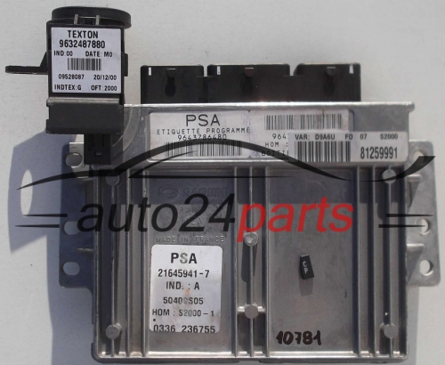 CENTRALITA DE MOTOR PEUGEOT 406 1.8 21645941-7, 216459417, 9643786380 