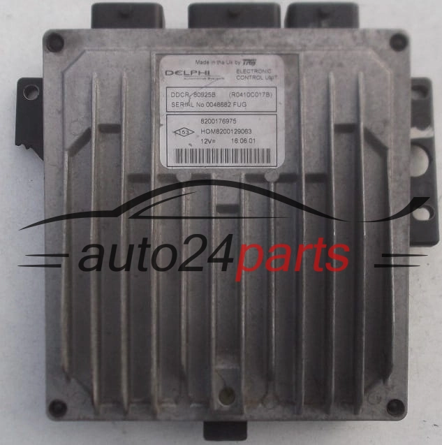 CENTRALINA DO MOTORE RENAULT CLIO 1.5 DCI Delphi R0410C017B, 8200176975, HOM 8200129063 