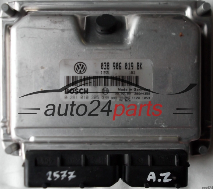 ECU CENTRALITA DE MOTOR VW VOLKSWAGEN PASSAT 1.9 TDI ATJ 038906019BK, 038 906 019 BK, BOSCH 0 281 010 305, 0281010305, DIESEL 1061, 28SA4359