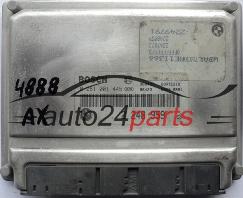 MOTORSTEUERGERÄT ECU STEUERGERAT BMW E46 320 2.0 D BOSCH 0281001445, 0 281 001 445, 2248959, 2 248 959