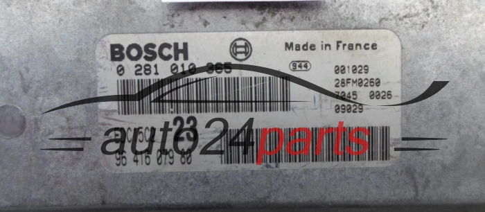 Μονάδα Ελέγχου Κινητήρα CITROEN C5 2.0 HDI BOSCH  0281010365, 9641607980