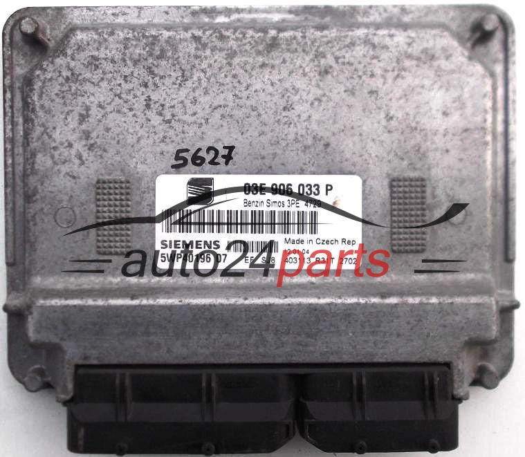 Centralita de motor Seat Ibiza Cordoba 1.2 AZQ 03E906033P Siemens 5WP40196 Benzin Simos 3PE 4729