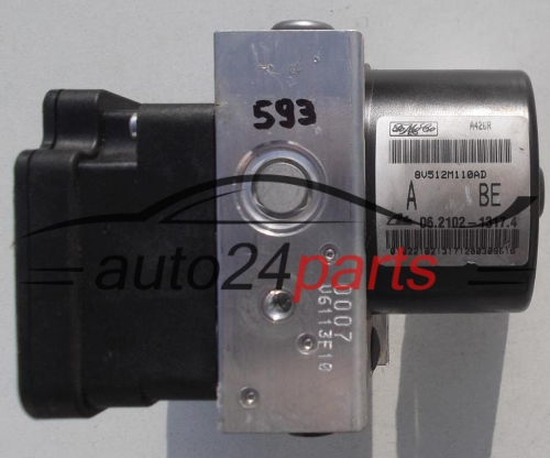 POMPE HYDRAULIQUE ET CALCULATEUR d'ABS  FORD FIESTA FoMoCo 8V51-2M110-AD,  ATE 06.2102-1317.4